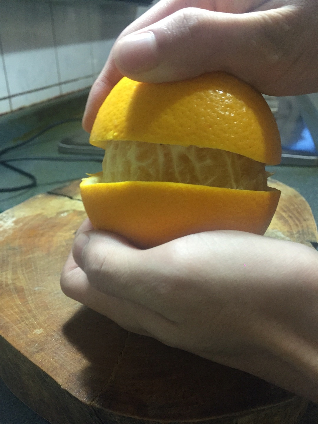 香橙果凍+小橘燈（創意手工）的做法 步骤2