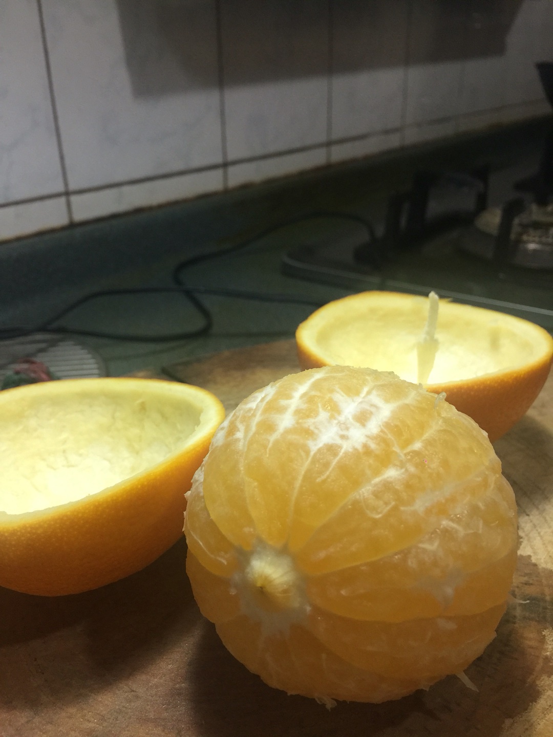 香橙果凍+小橘燈（創意手工）的做法 步骤3