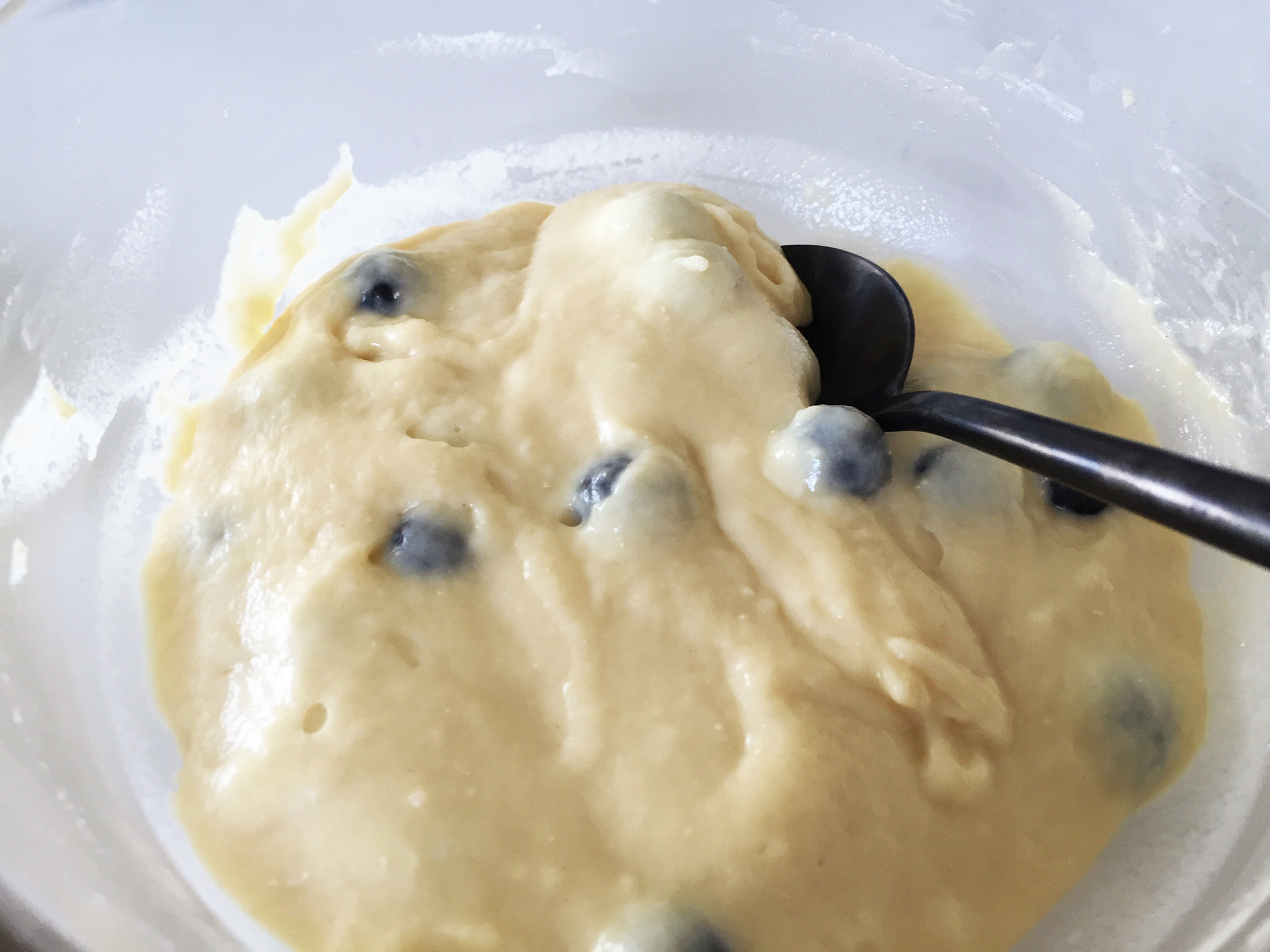 寶寶輔食：爆漿藍莓瑪芬—健康無新增，讓酸酸甜甜的藍莓在口中爆發吧。的做法 步骤10
