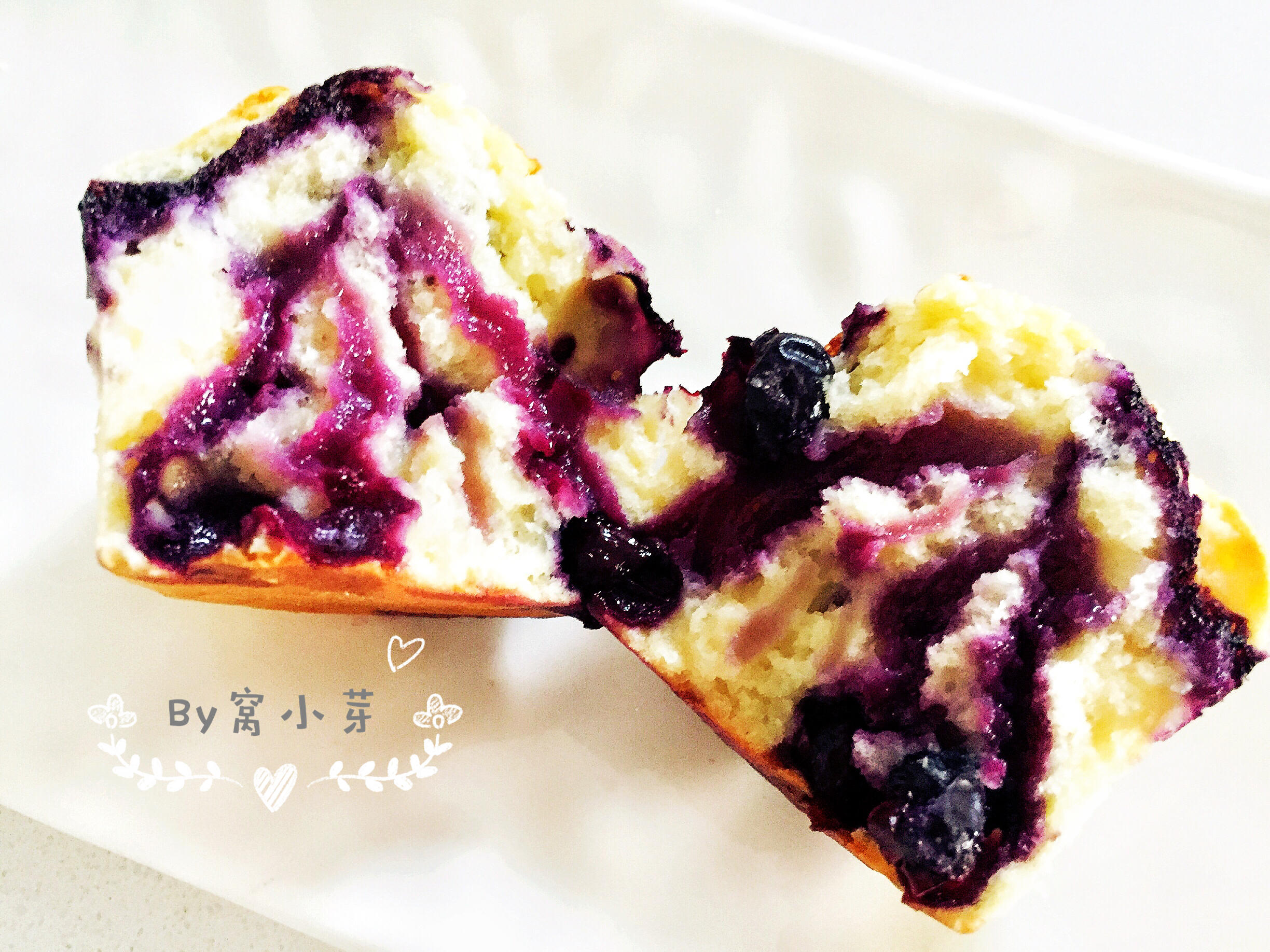 寶寶輔食：爆漿藍莓瑪芬—健康無新增，讓酸酸甜甜的藍莓在口中爆發吧。的做法 步骤15