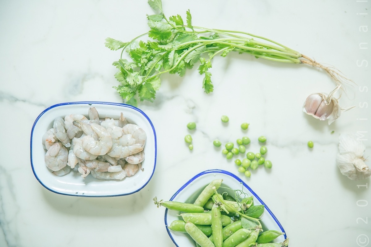 青豆蝦餅配西洋菜沙拉.Pea with prawn patties with watercress salad.的做法 步骤2