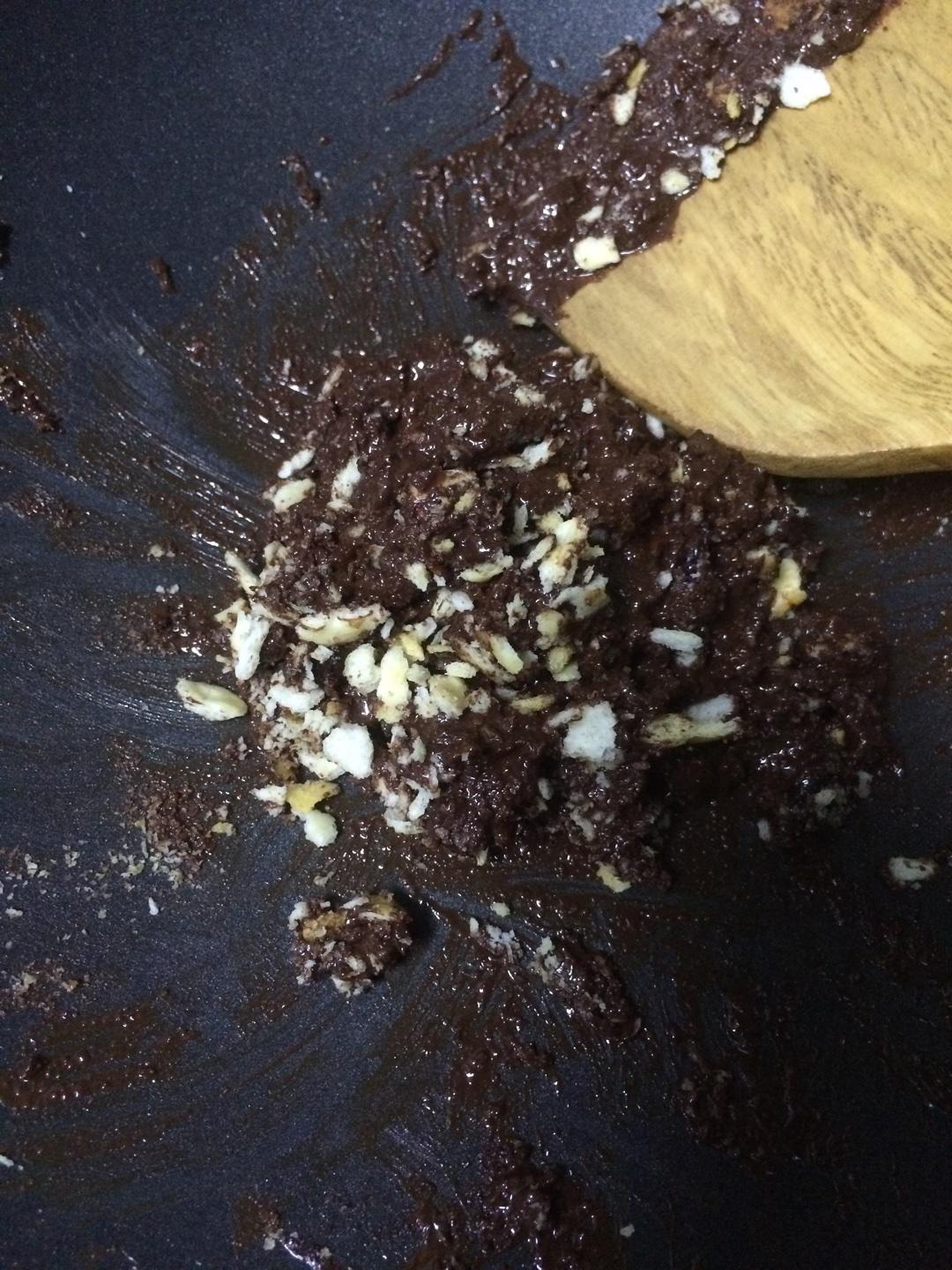 無油免烤黑巧克力布朗尼的做法 步骤4