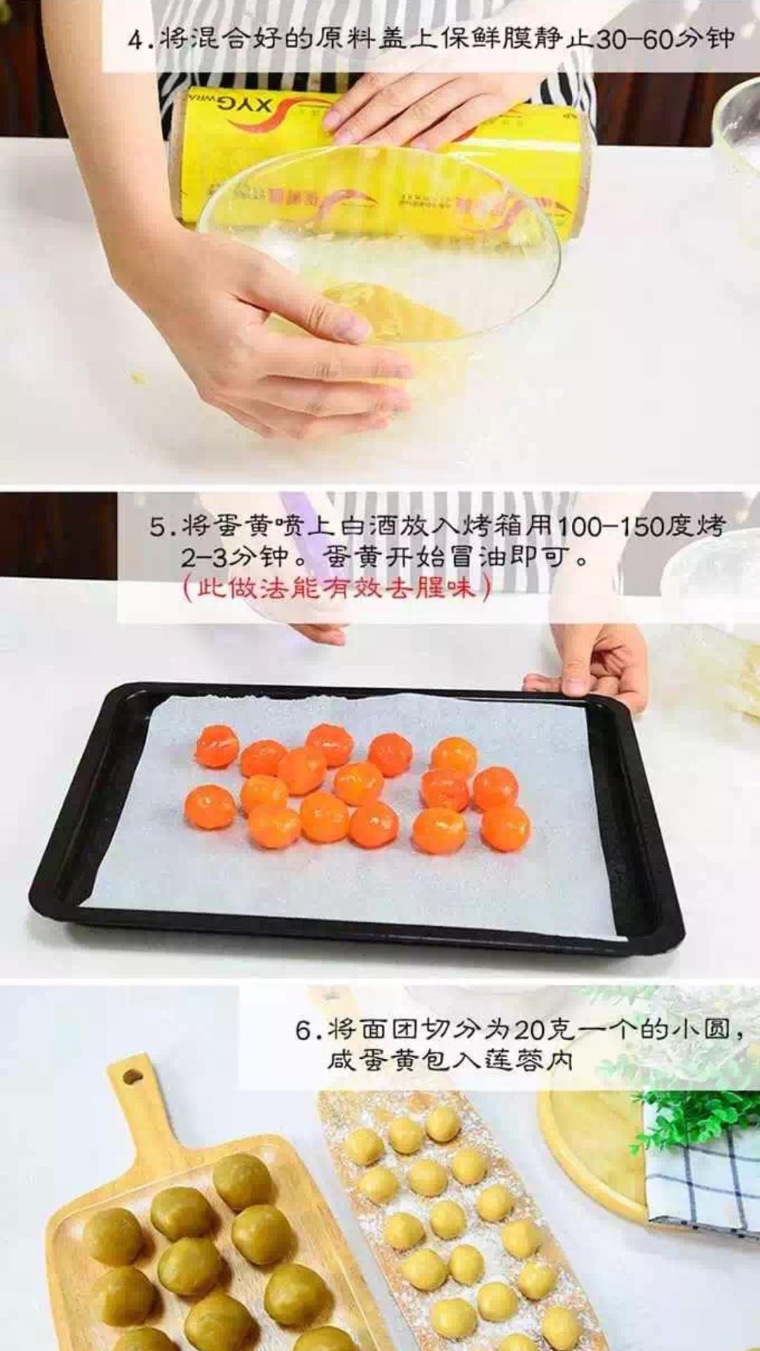 廣式月餅-廣式蓮蓉蛋黃月餅的做法 步骤2