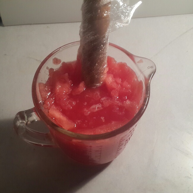 純手工製作西瓜冰棒的做法 步骤2