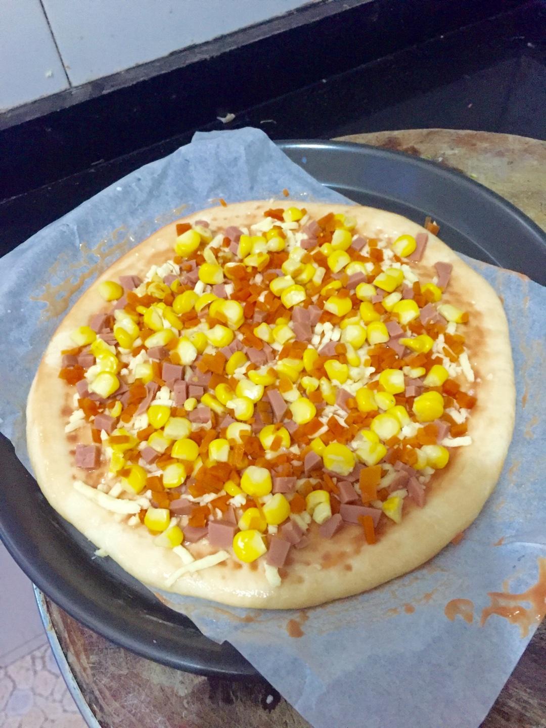 8寸培根水果披薩自制餅底的做法 步骤8
