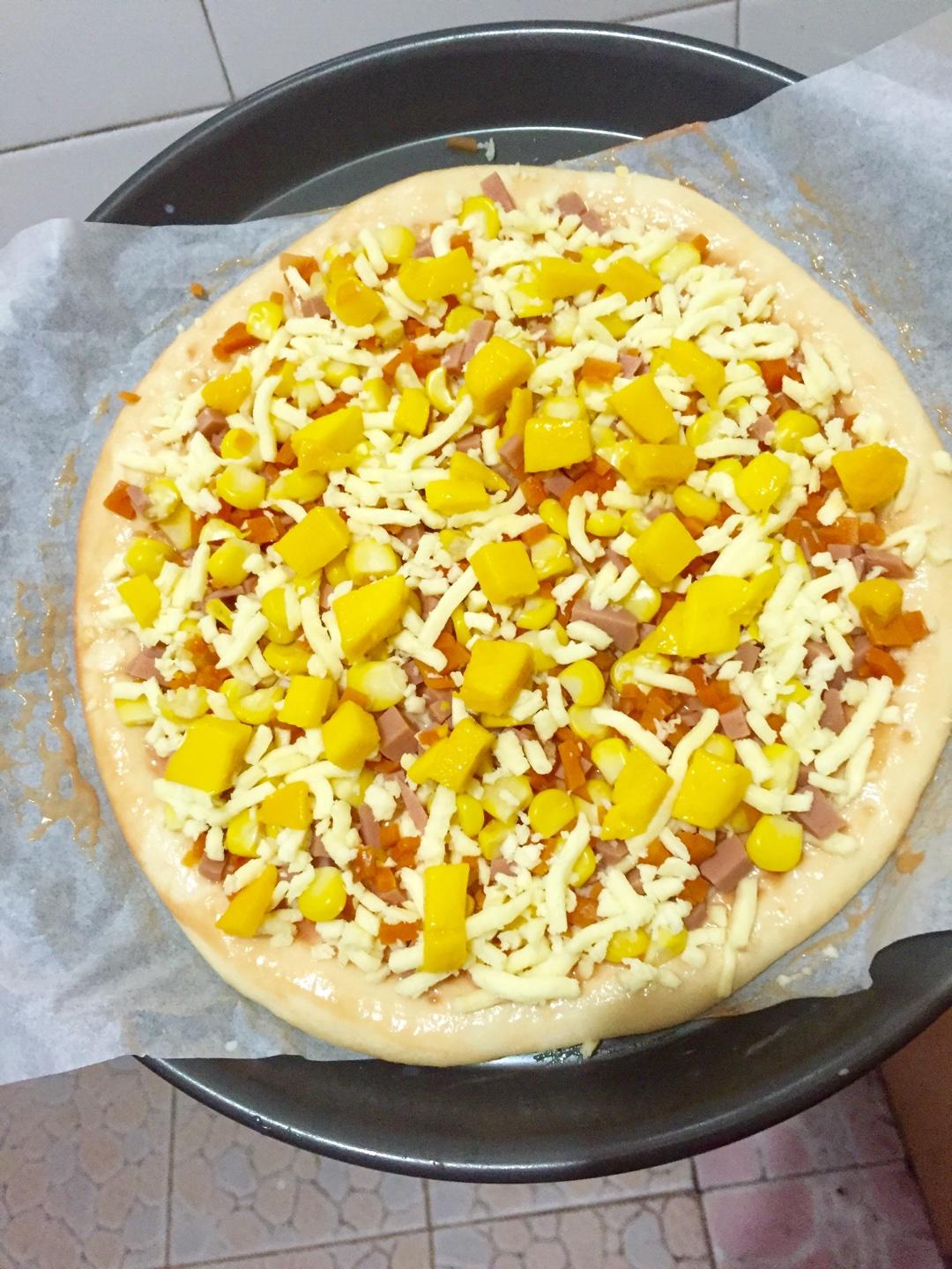 8寸培根水果披薩自制餅底的做法 步骤9