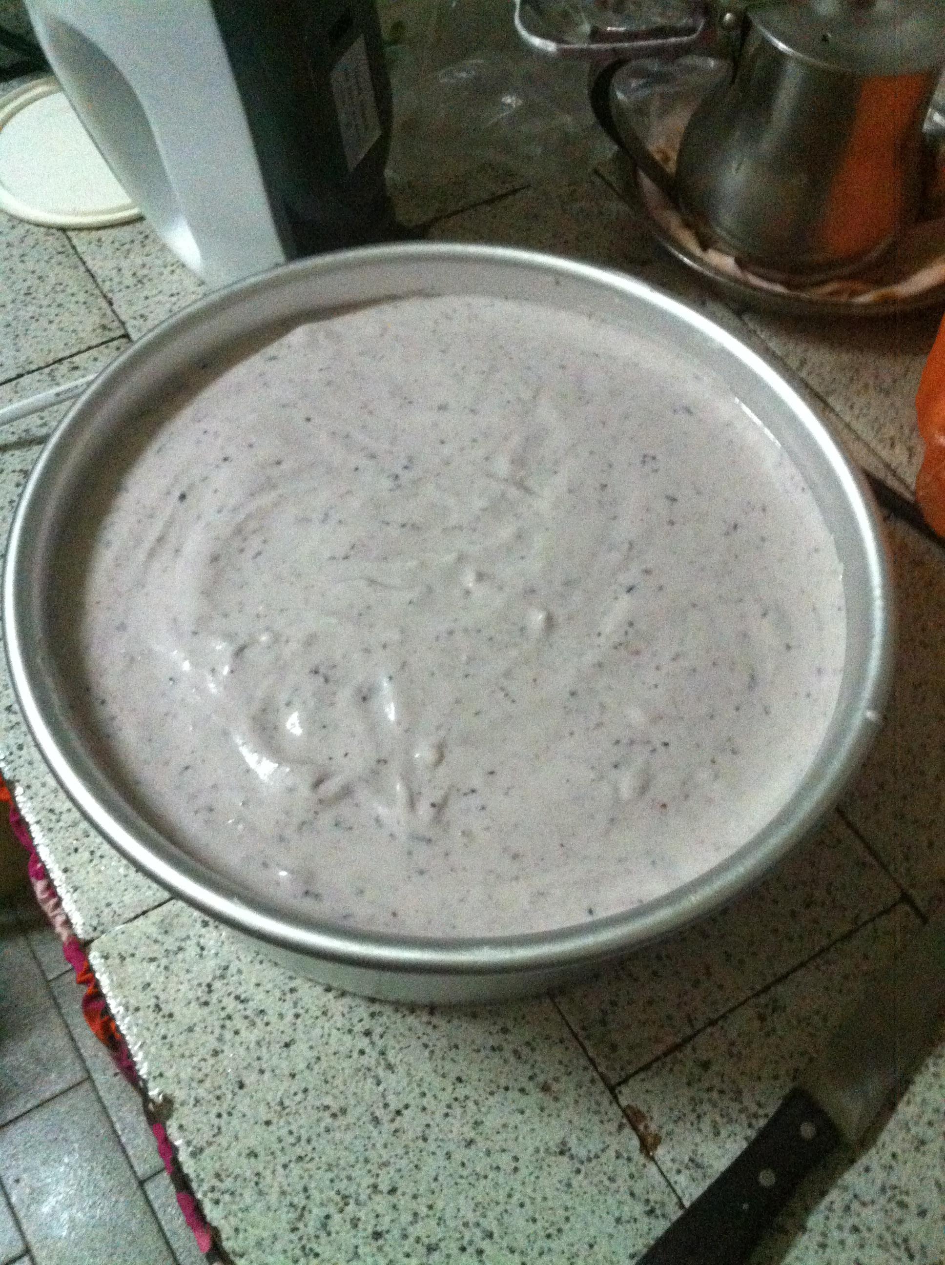 藍莓芝士慕斯蛋糕（8寸）的做法 步骤8