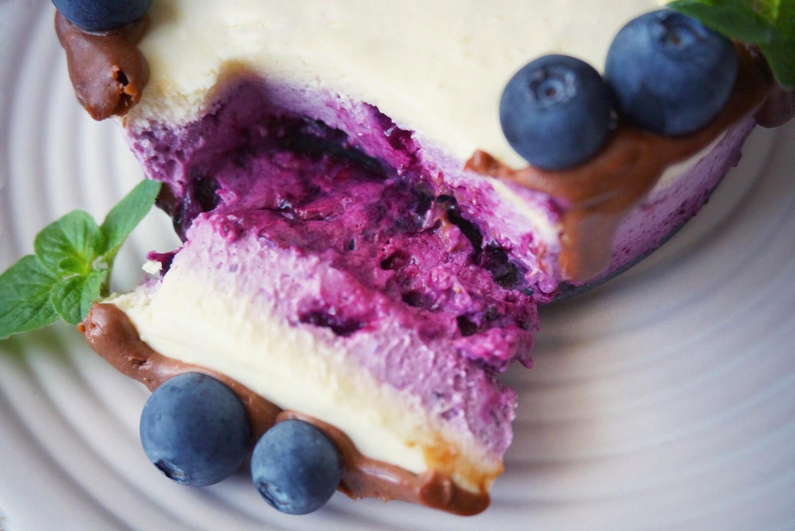 漸變藍莓乳酪蛋糕的做法 步骤12