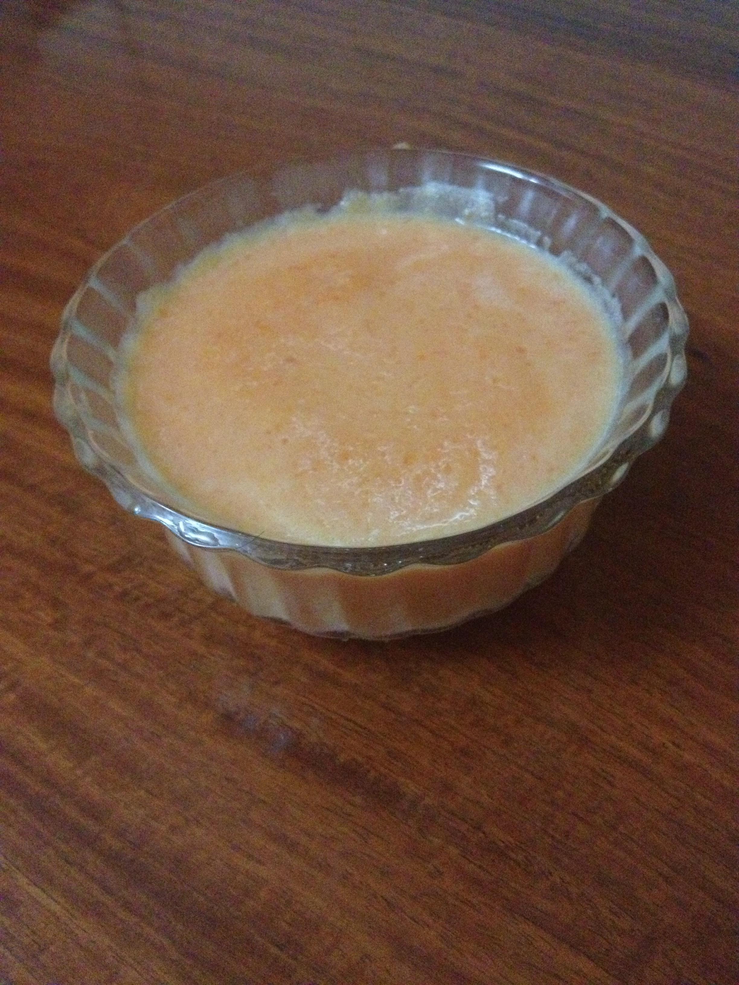 木瓜牛奶布丁【簡易不需膠質版】的做法 步骤4