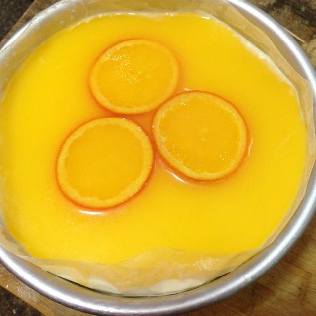 8寸香橙慕斯蛋糕的做法 步骤12