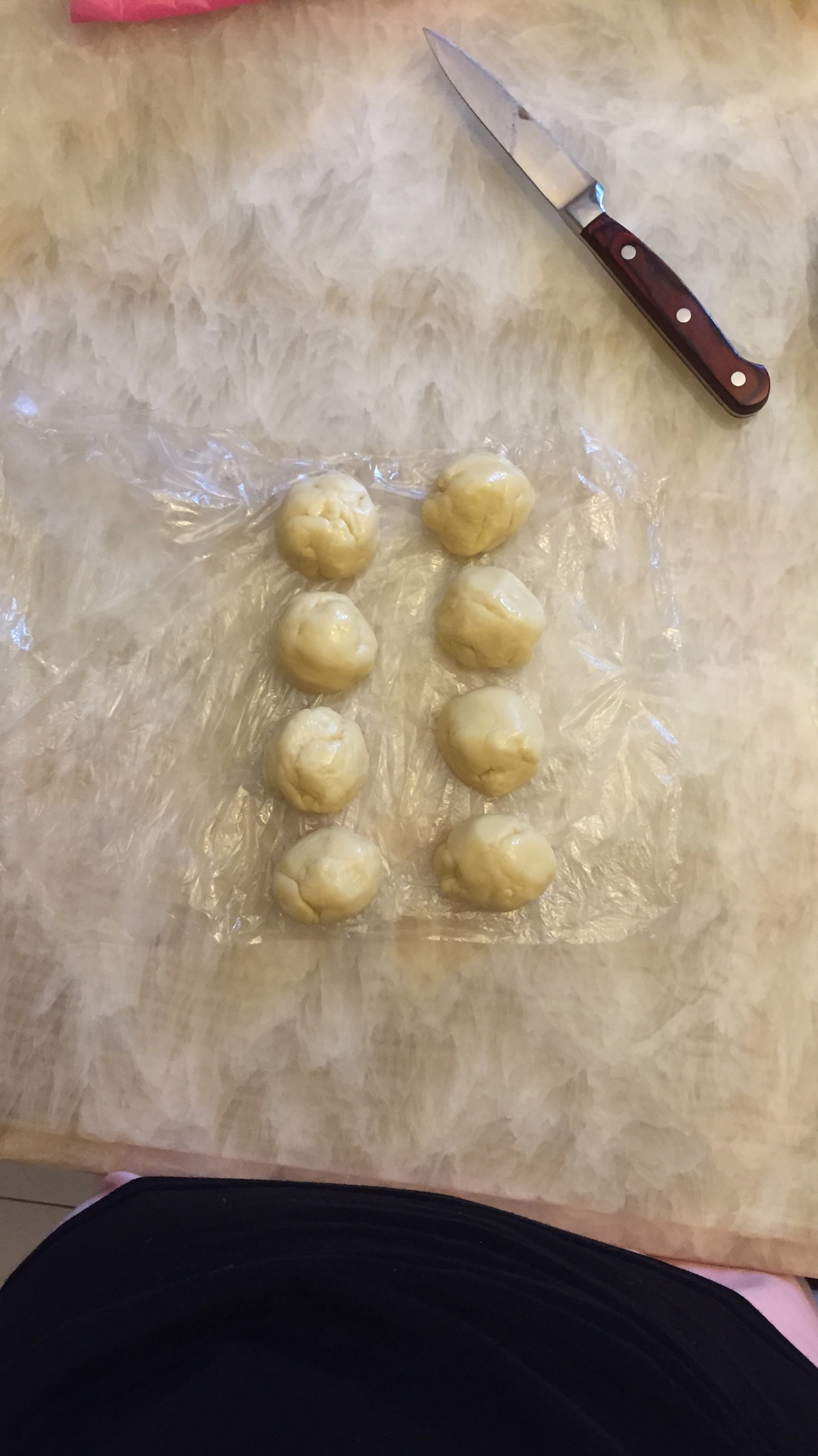 蛋黃酥（適用於抹茶酥、紫薯酥、鮮肉月餅）的做法 步骤5