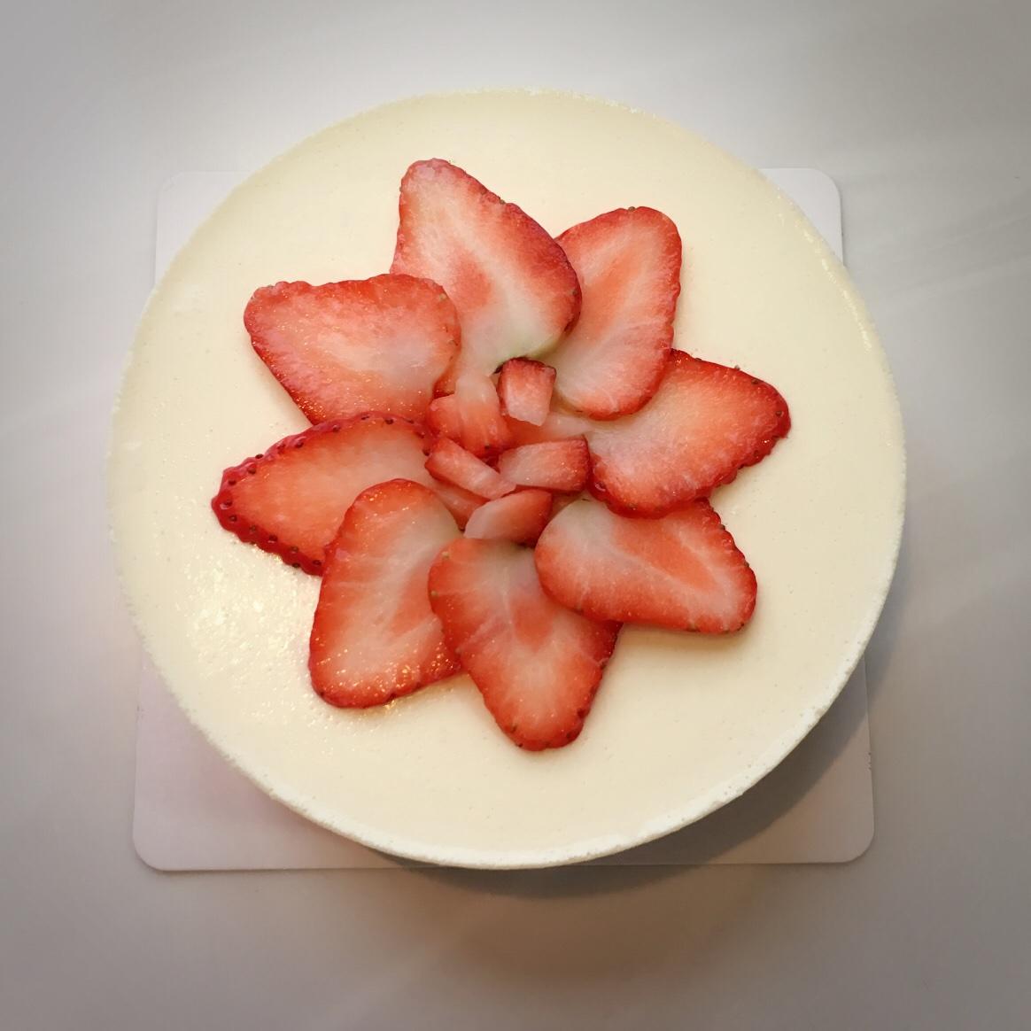 草莓芝士蛋糕（6寸）的做法 步骤19