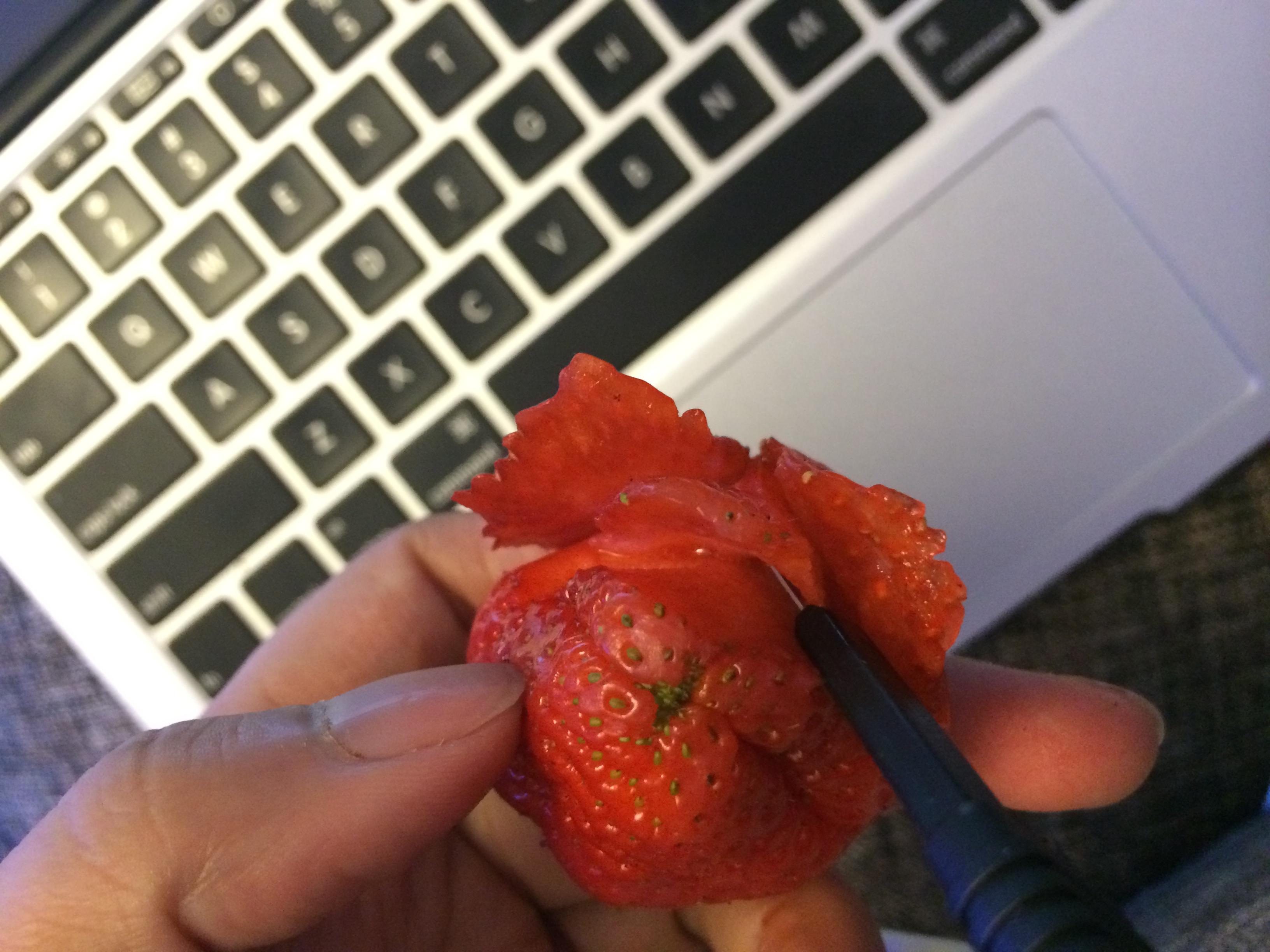 草莓玫瑰花的做法 步骤4