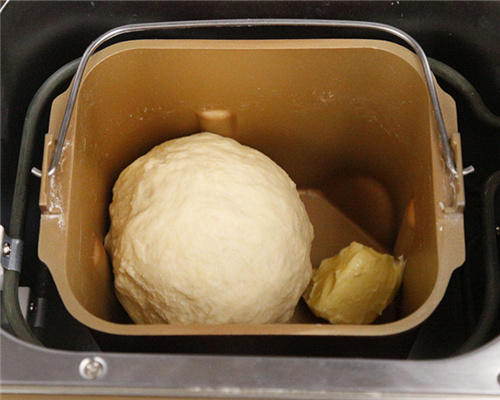肉鬆沙拉醬麪包的做法（湯種）的做法 步骤6