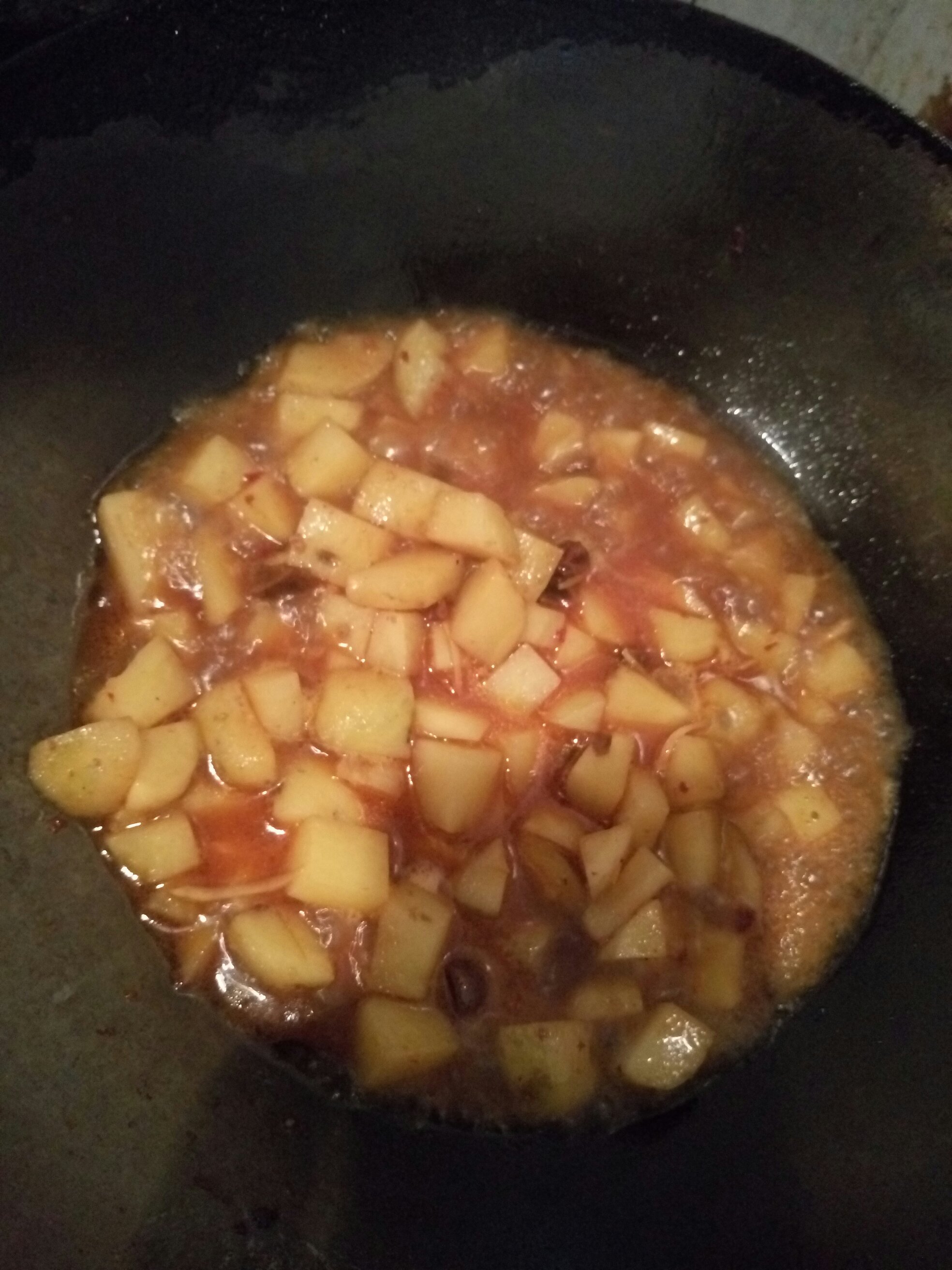 拌飯醬版炒土豆的做法 步骤5