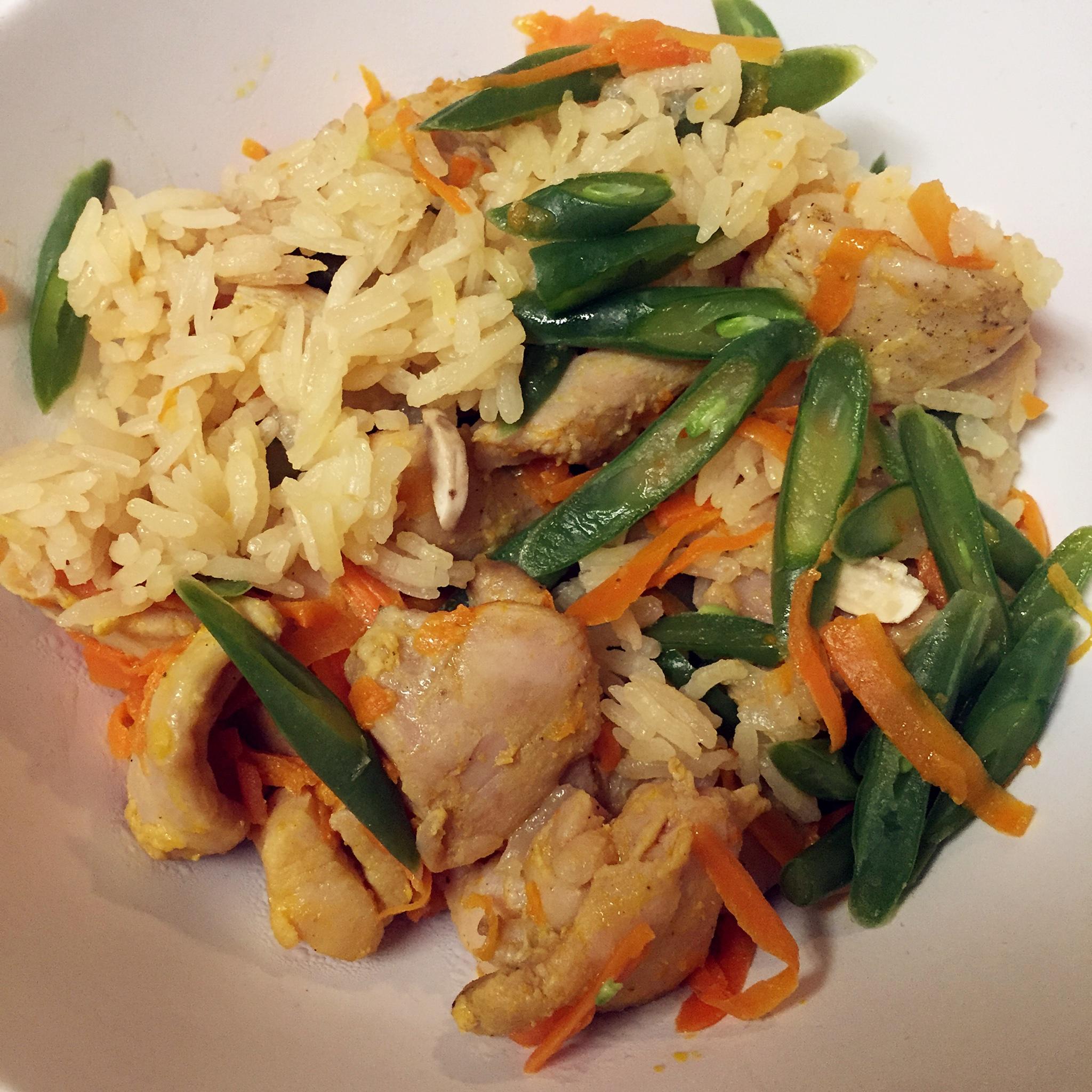 鮮蔬雞肉燜飯(電飯煲版)的做法 步骤7