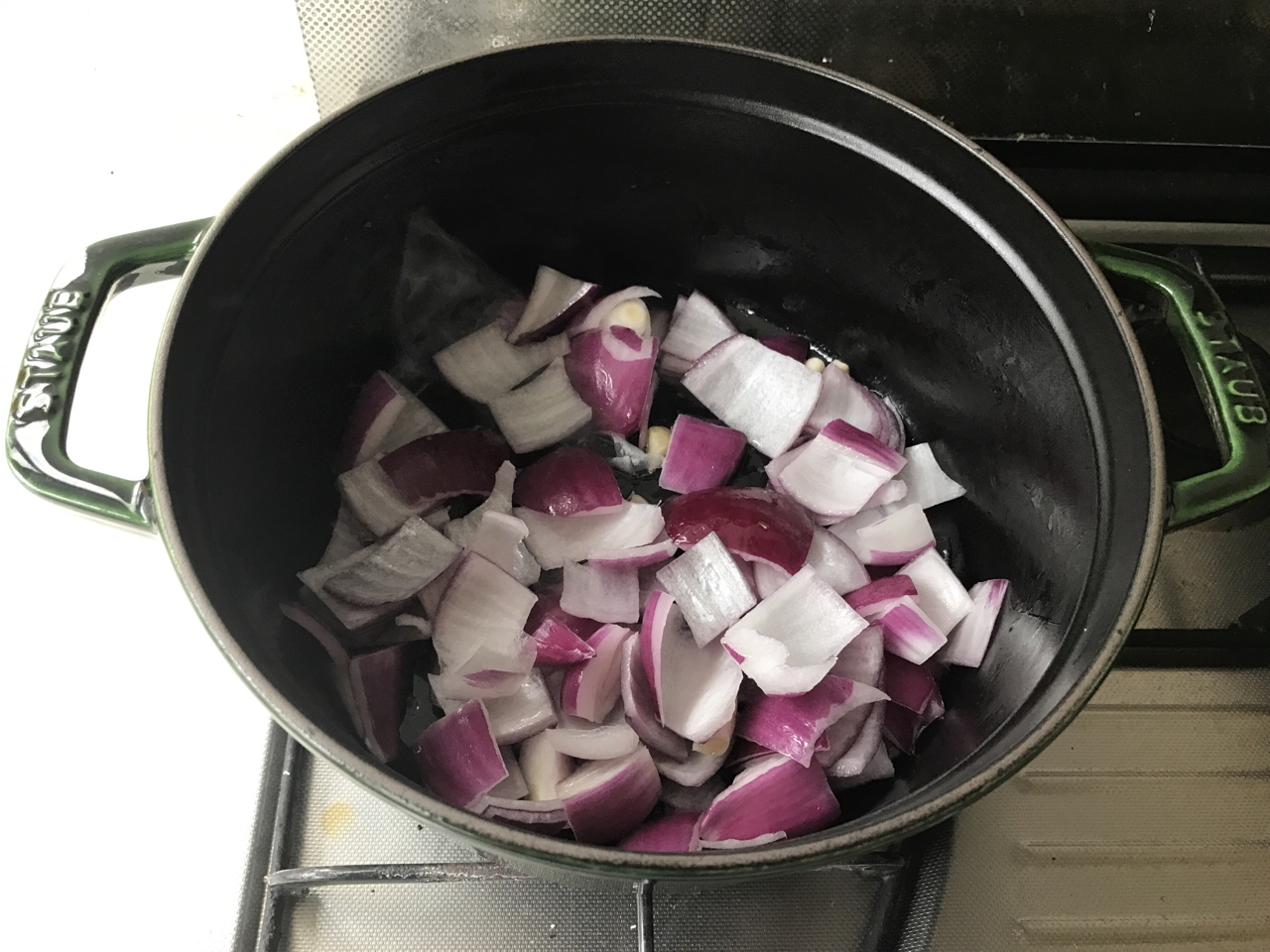 staub鑄鐵鍋咖哩燉菜的做法 步骤4