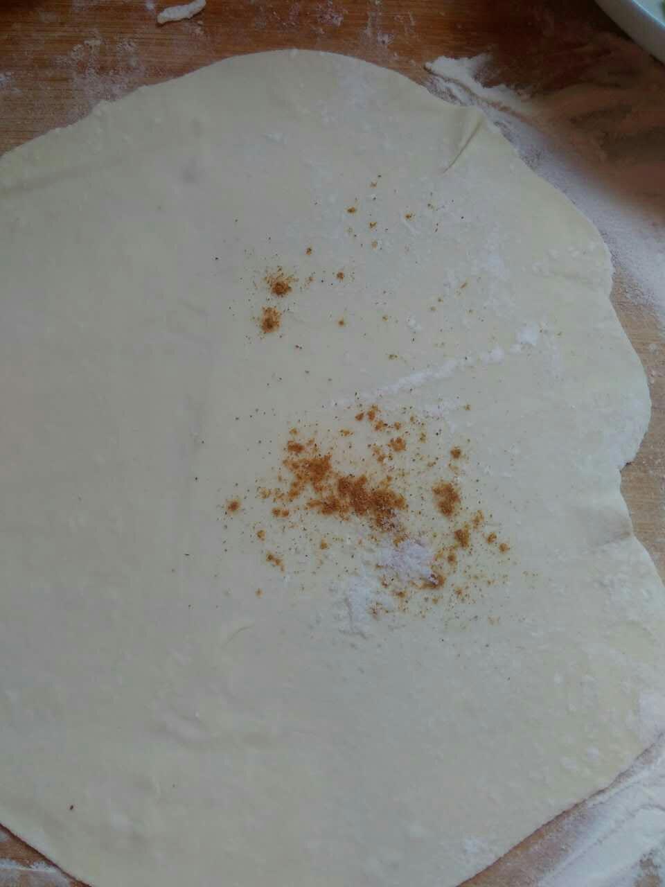 千層蔥油餅的做法 步骤4