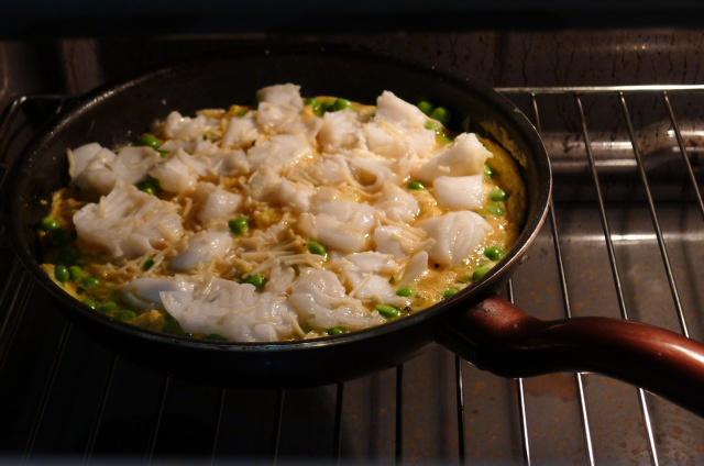 豌豆薄荷鱈魚煎蛋餅的做法 步骤7
