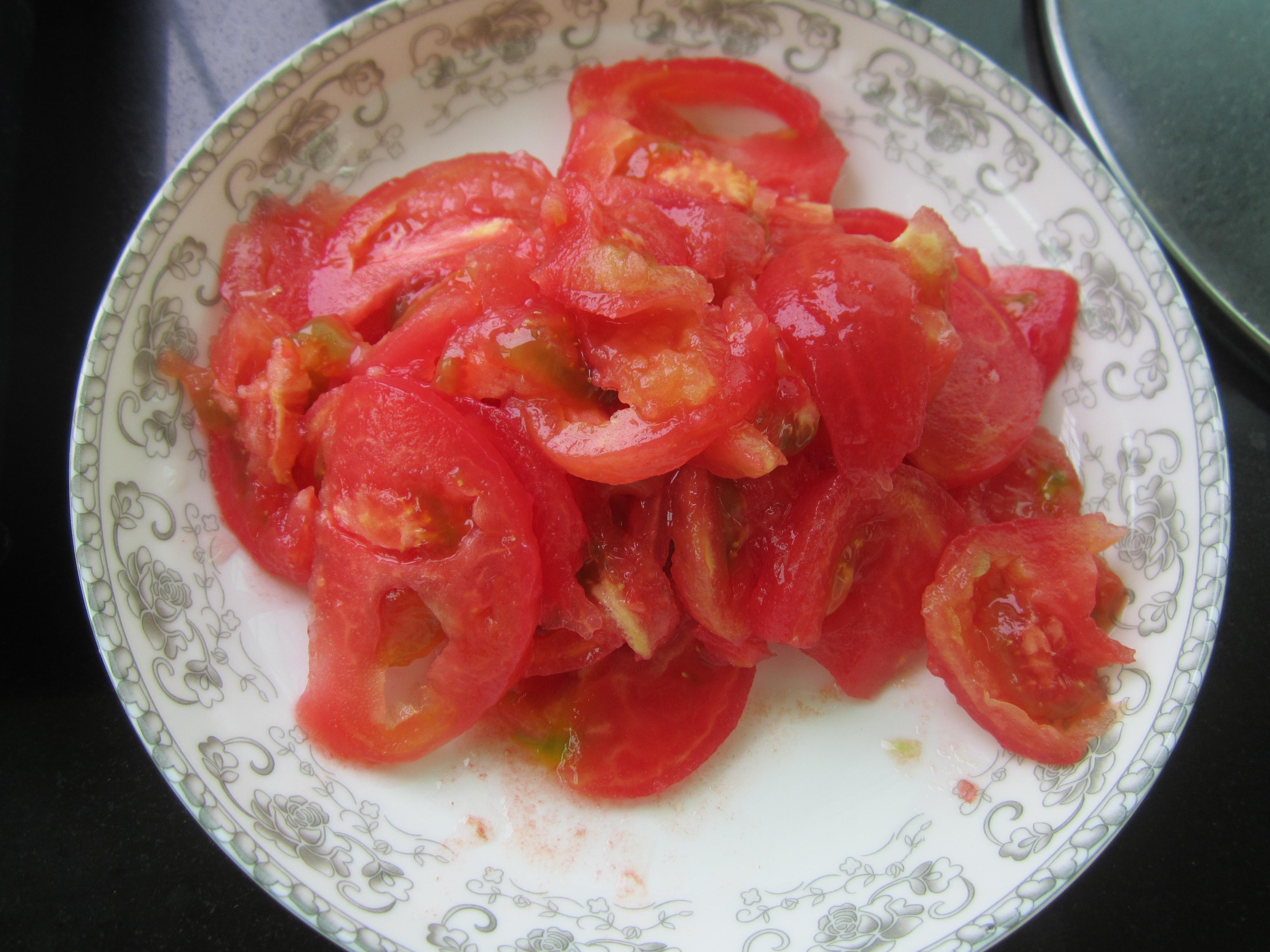 西紅柿豆角燜面的做法 步骤2