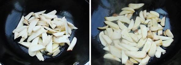 杏鮑菇炒荷蘭豆的做法 步骤3