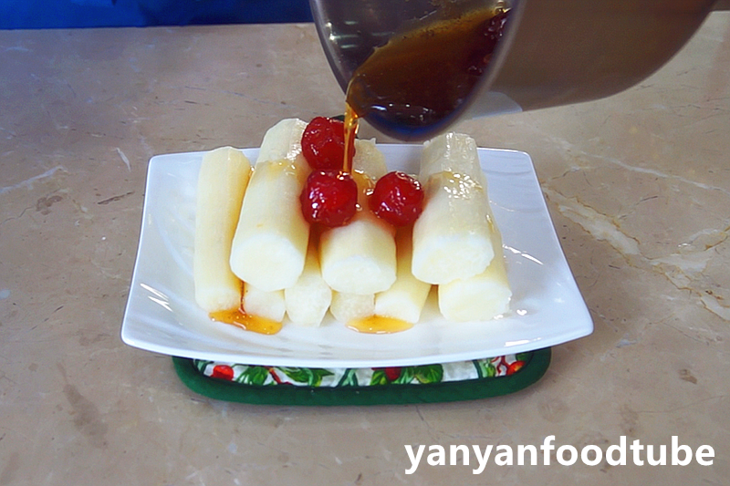 蜂蜜冰糖山藥 Chinese Yam with Honey的做法 步骤5
