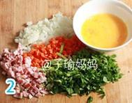 胡蘿蔔青菜飯卷的做法 步骤2