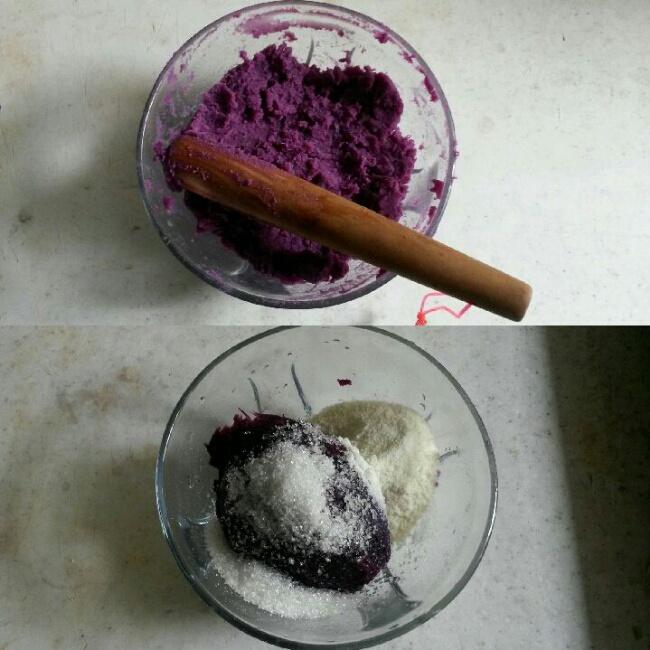 紫薯小小酥！（最最簡單的點心！）的做法 步骤1