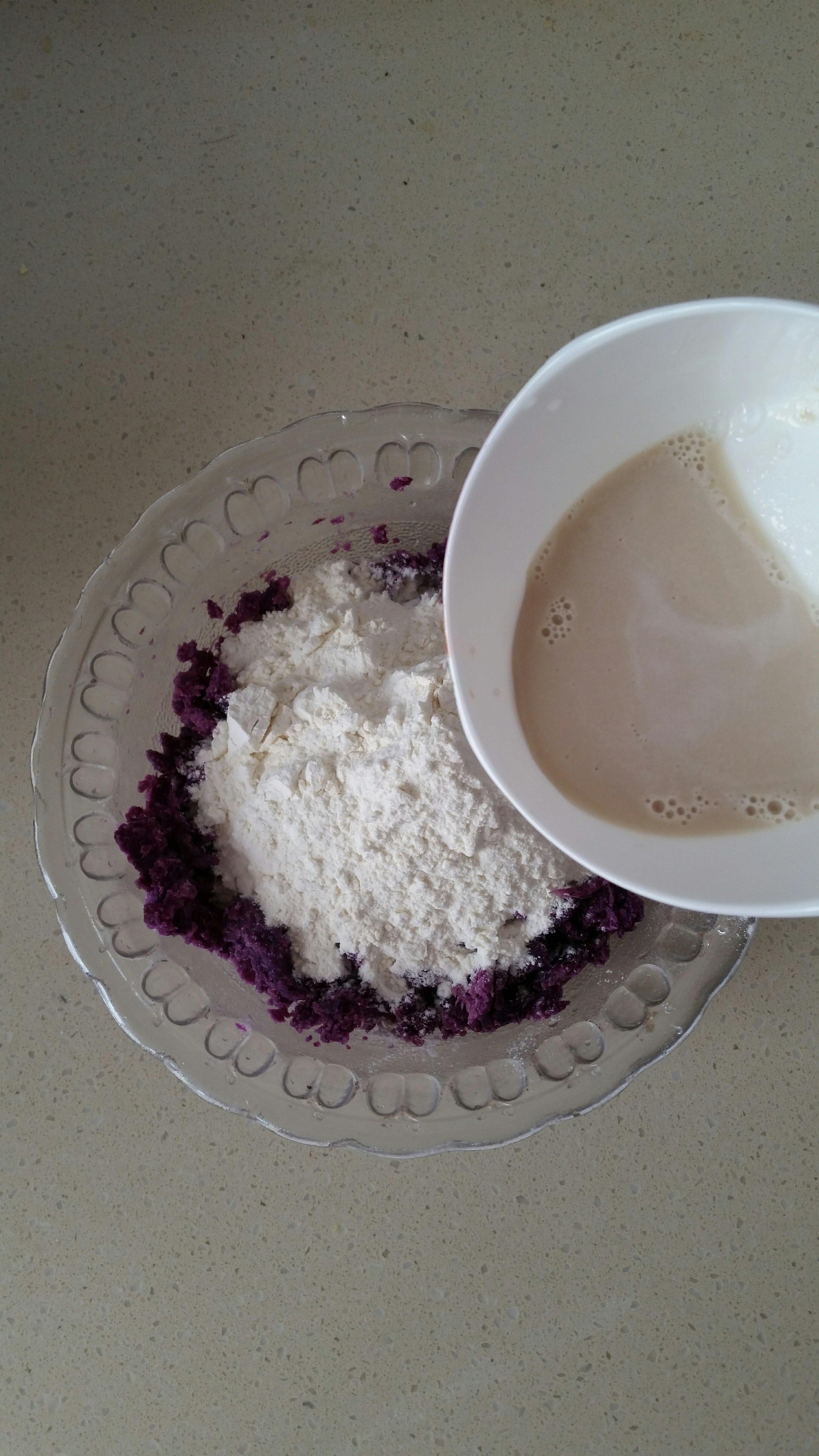 紫薯玫瑰花饅頭的做法 步骤12