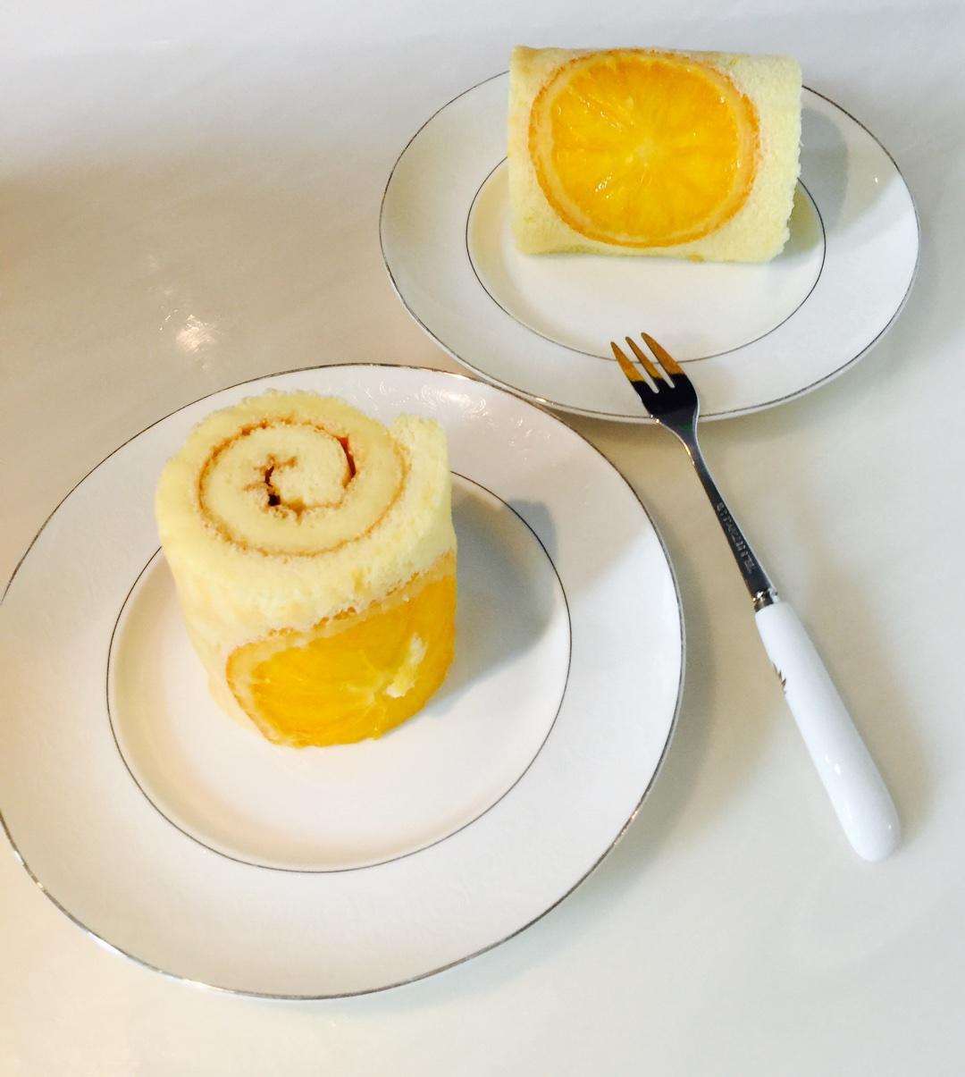 糖漬香橙蛋糕卷的做法 步骤13