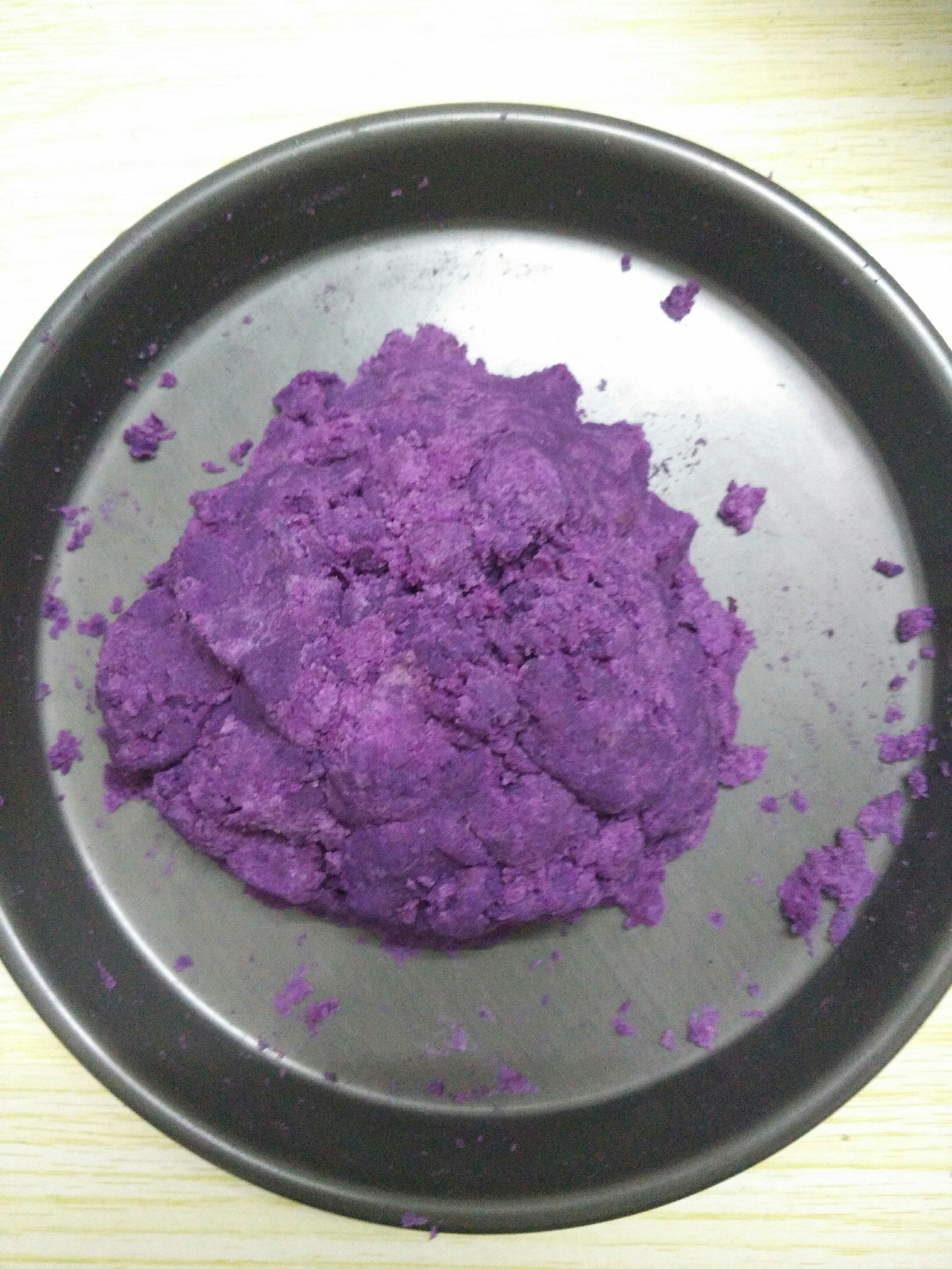奶香紫薯饅頭的做法 步骤1