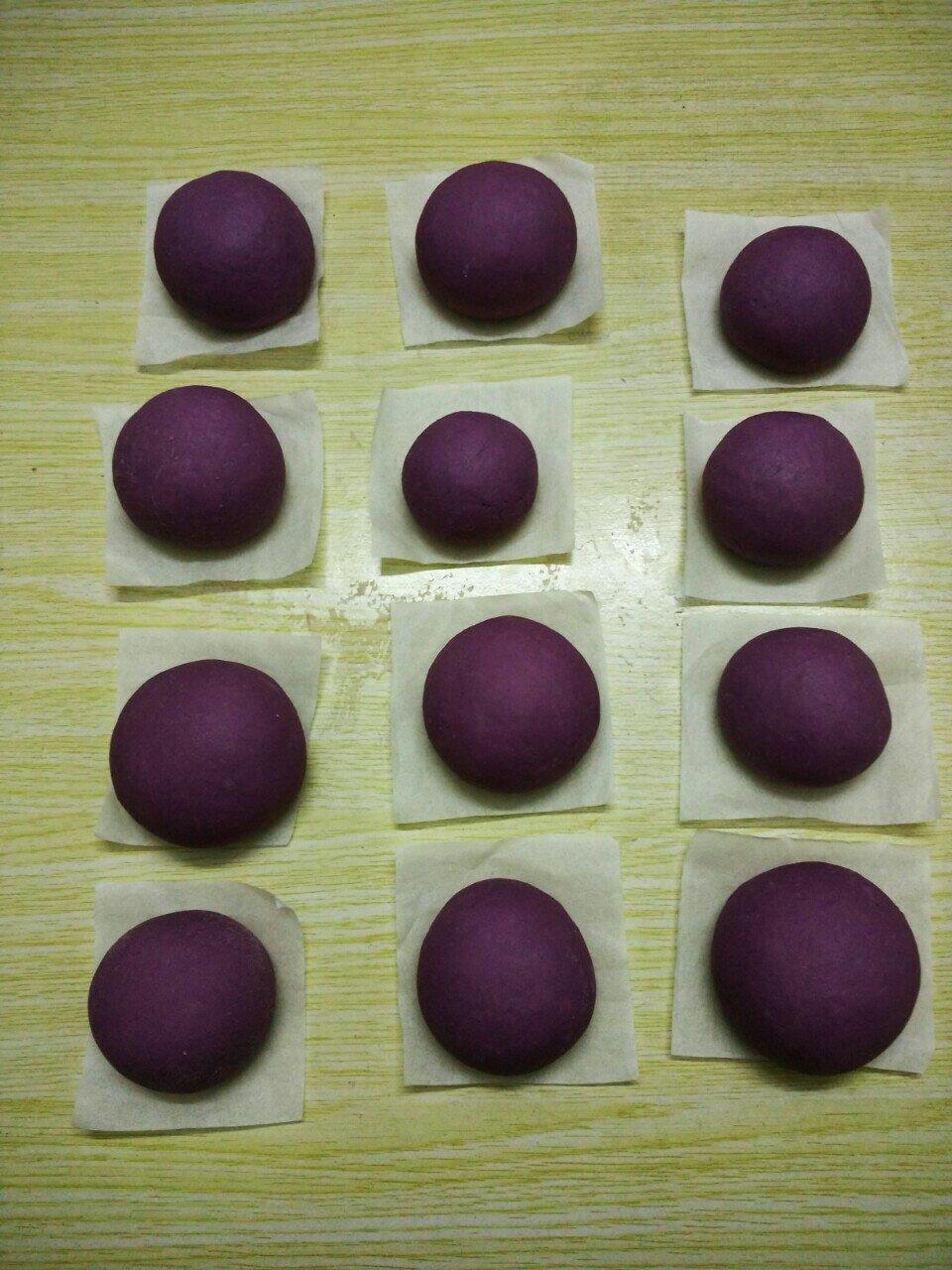 奶香紫薯饅頭的做法 步骤6