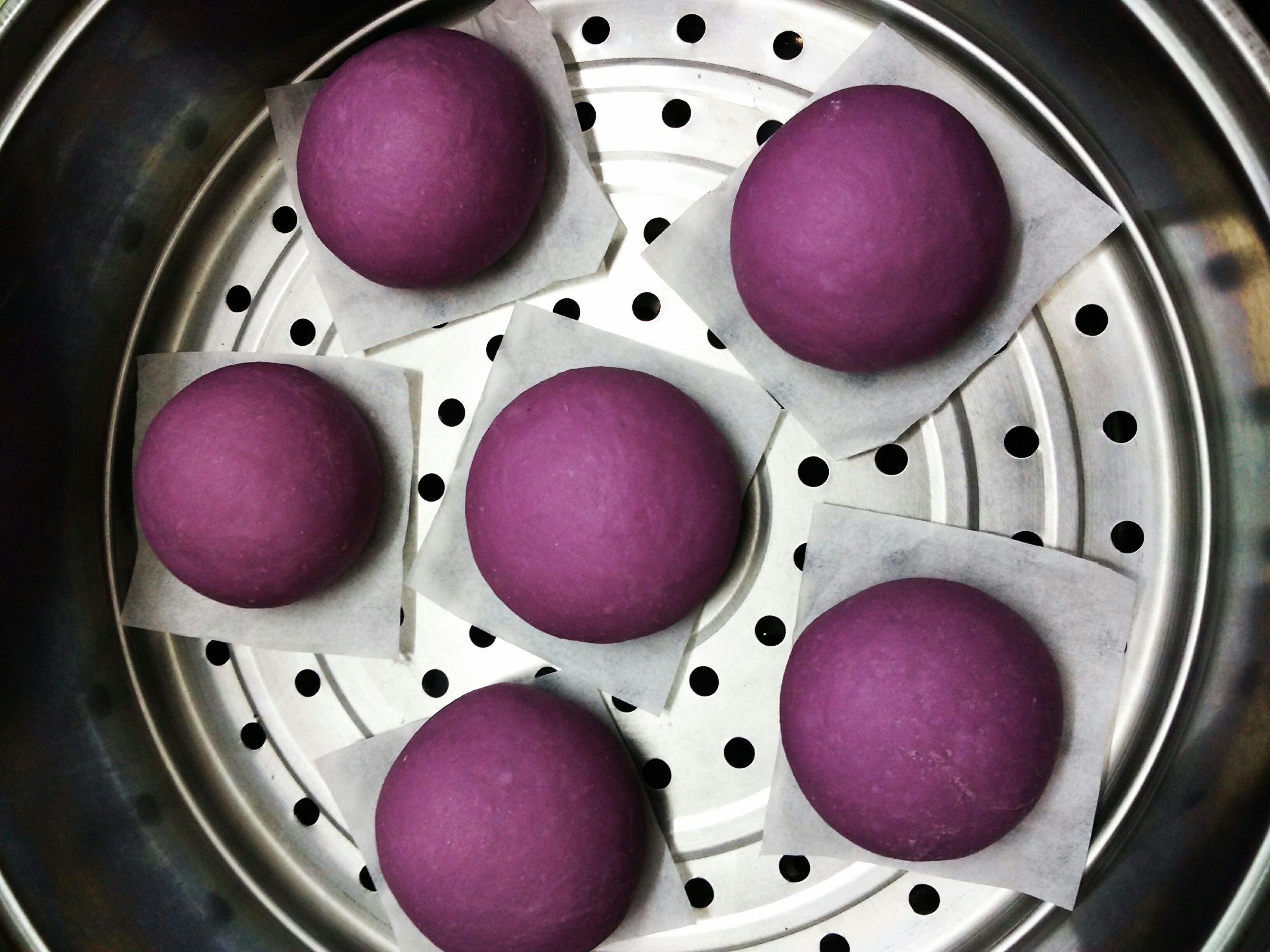 奶香紫薯饅頭的做法 步骤10