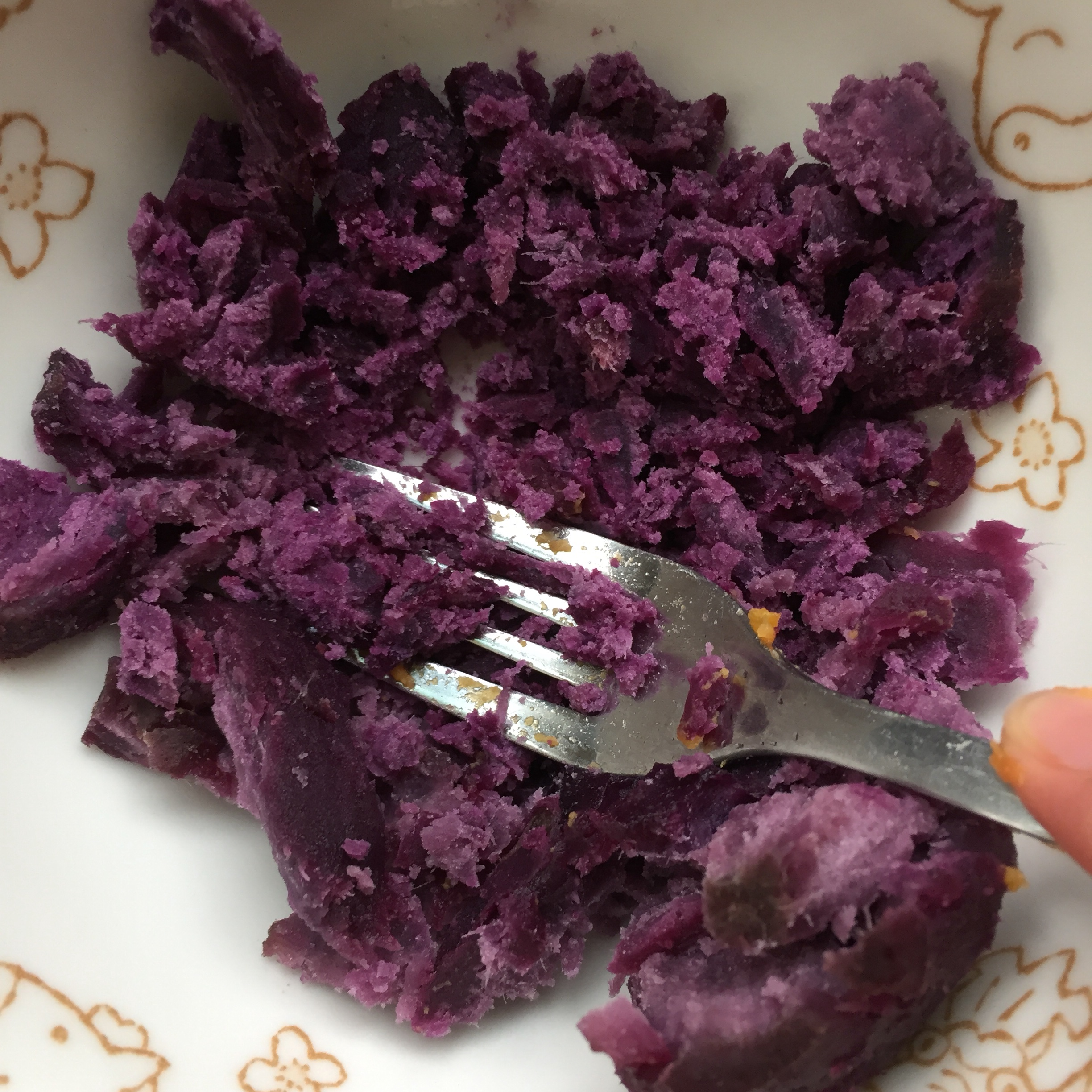 全麥紫薯餅（減脂碳水低GI）糯米口感的做法 步骤2