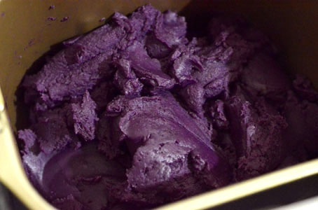 輕鬆炒制健康美味的紫薯餡（麪包機版）的做法 步骤5