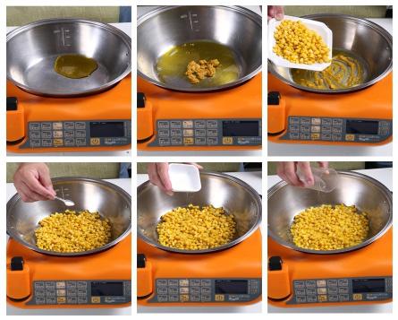 鹹蛋黃金玉米粒--自動烹飪鍋的小清新之作的做法 步骤3