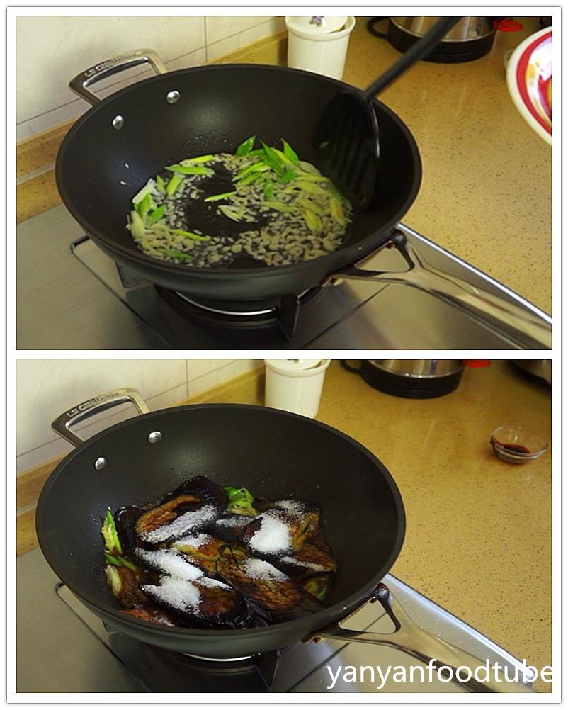 油燜茄子 Lite-fry Eggplant的做法 步骤3