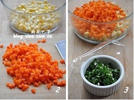 胡蘿蔔玉米小蛋餅的做法 步骤2