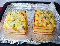 玉米火腿三明治的做法 步骤10