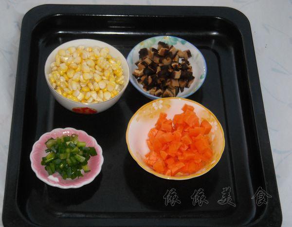 玉米胡蘿蔔香菇粥的做法 步骤3