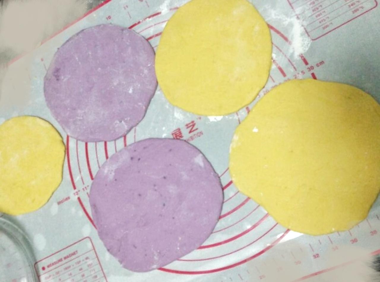紫薯南瓜雙色發糕的做法 步骤4