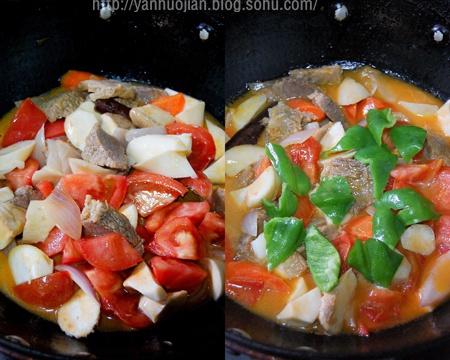 番茄蘑菇燉牛肉的做法 步骤5