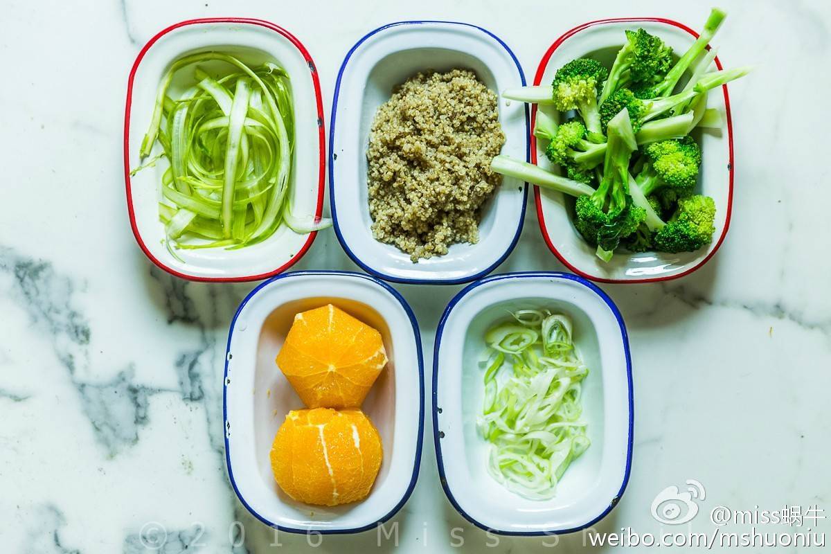 藜麥橙子西蘭花沙拉.Quinoa,orange and broccolini salad.的做法 步骤6