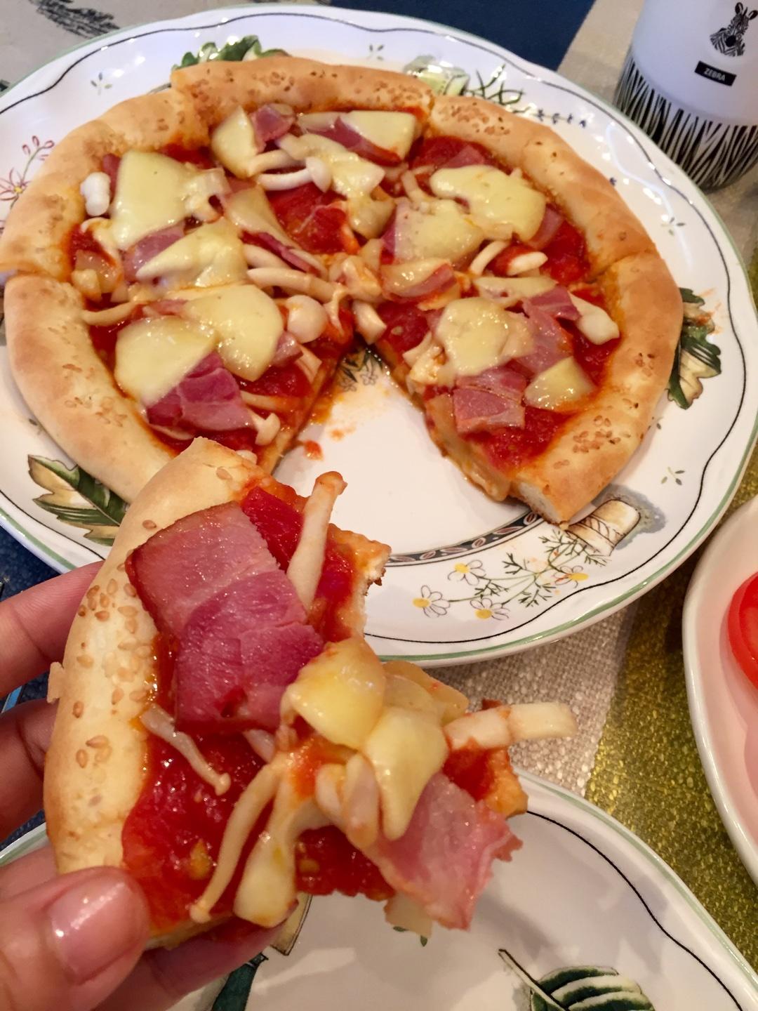 饢餅披薩--不用烤箱的披薩的做法 步骤8
