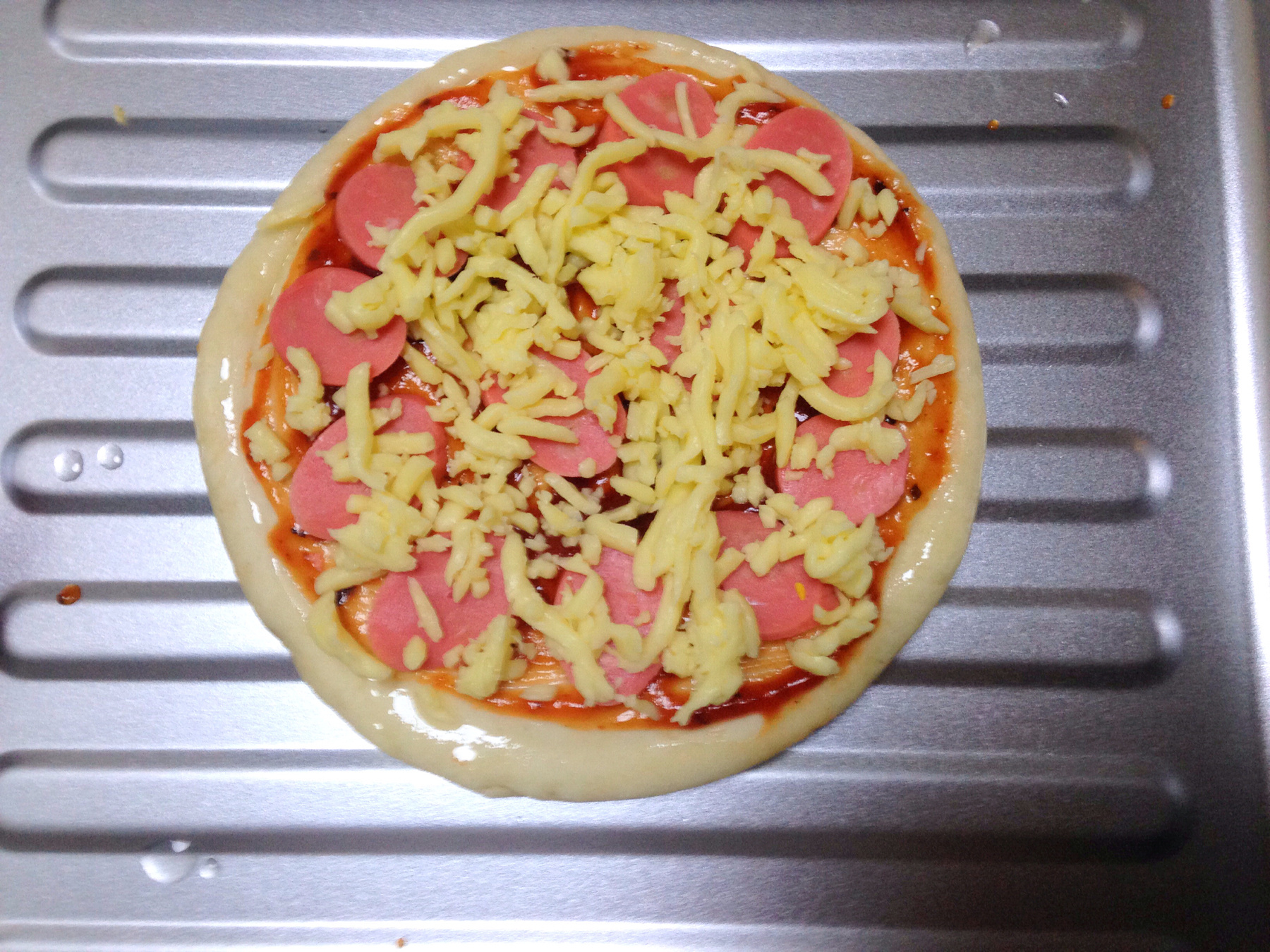 鮮蝦披薩的做法 步骤4