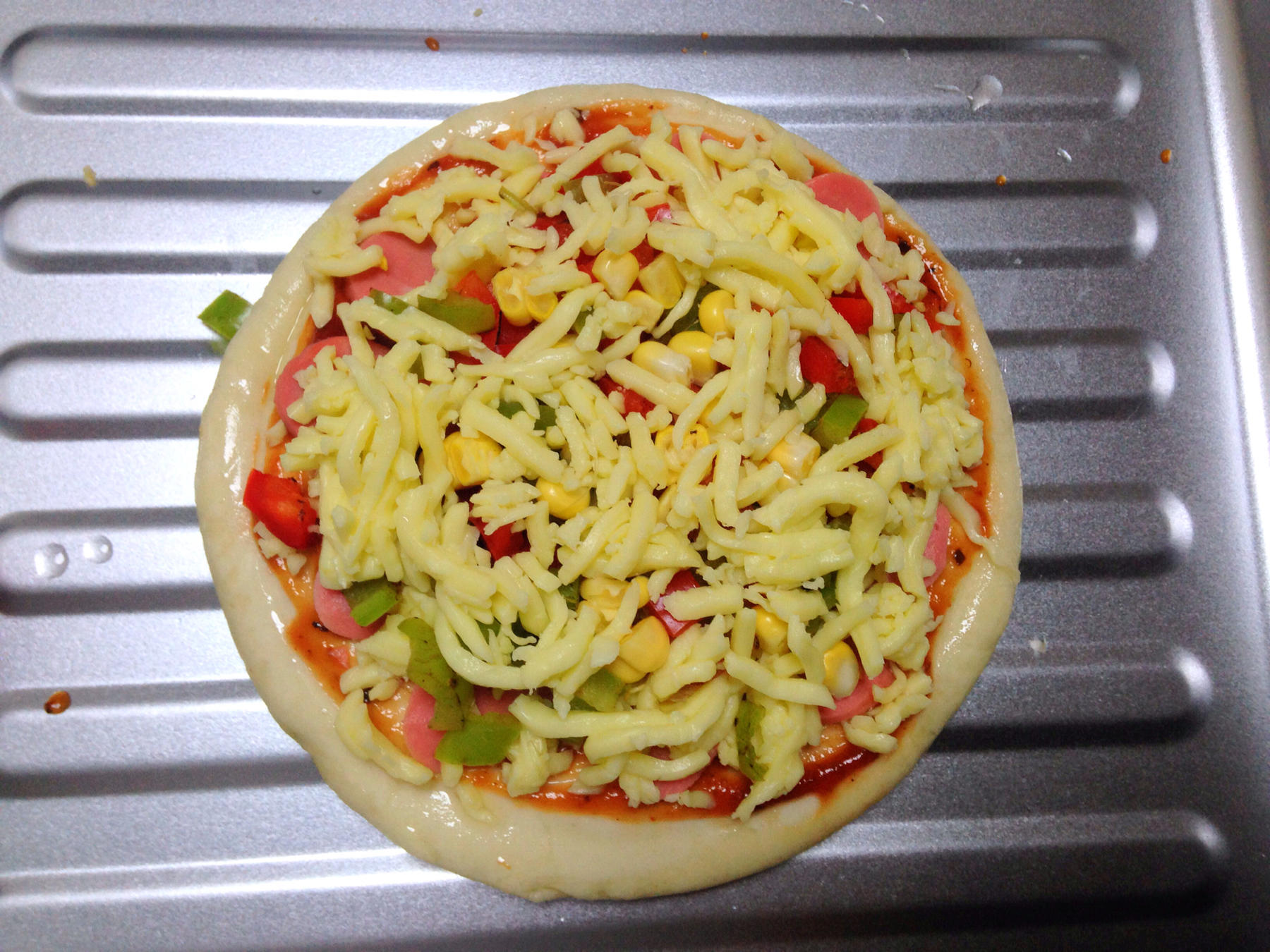 鮮蝦披薩的做法 步骤5