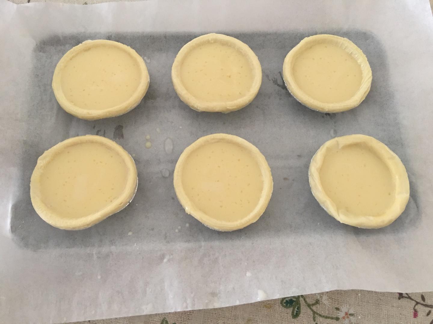 家裏隨意蛋撻——無淡奶油無煉奶奶油也是脫脂的的做法 步骤3