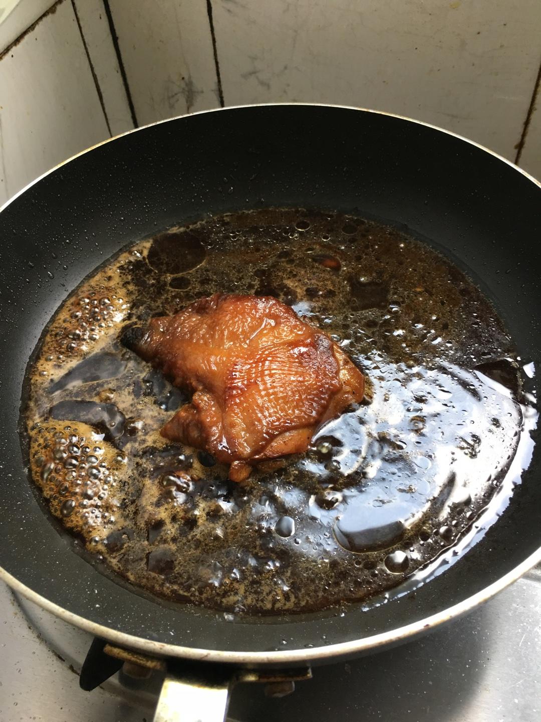 照燒雞腿飯的做法 步骤5