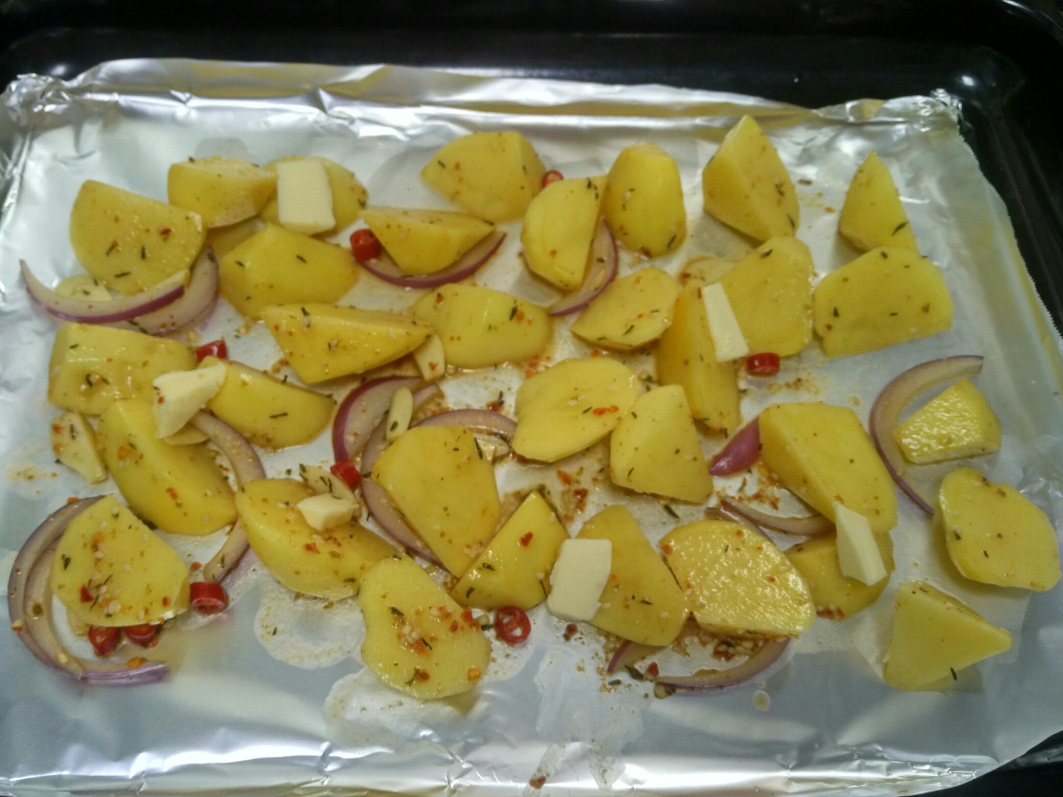快手烤土豆（烤箱版）的做法 步骤2