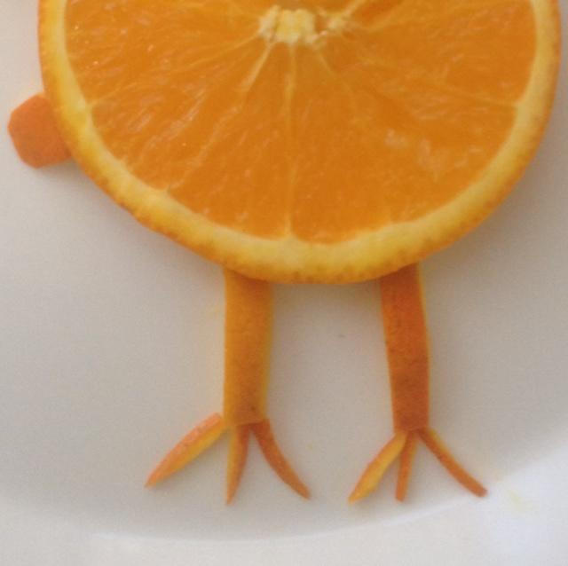 可愛小雞橙子的做法 步骤2